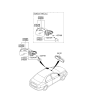 Diagram for Kia Spectra Car Mirror - 876202F202