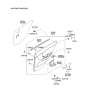 Diagram for 2006 Kia Spectra Armrest - 837102F10087