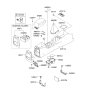 Diagram for 2007 Kia Spectra Center Console Base - 846202F430NM