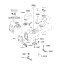 Diagram for 2008 Kia Spectra Armrest - 846602F81182