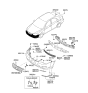 Diagram for 2009 Kia Spectra Grille - 865612F500