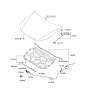 Diagram for 2008 Kia Spectra Hood Cable - 811902F000