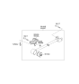 Diagram for Kia Spectra Trailing Arm - 551012F501
