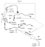 Diagram for Kia Spectra SX Power Steering Hose - 575102F150