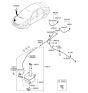 Diagram for 2008 Kia Spectra Washer Pump - 986102F010