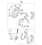 Diagram for 2009 Kia Spectra Wheel Cylinder - 583302F100