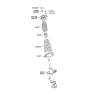 Diagram for Kia Spectra Shock And Strut Mount - 553102F000