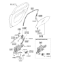 Diagram for 2008 Kia Spectra SX Door Lock Actuator - 814202F011