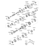 Diagram for 2007 Kia Spectra Input Shaft Bearing - 4325322640