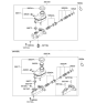 Diagram for Kia Brake Master Cylinder - 585102F701