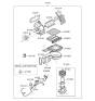 Diagram for 2009 Kia Spectra Blend Door Actuator - 971242F000