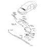 Diagram for 2003 Kia Spectra Wiper Arm - 983102F000