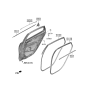 Diagram for 2019 Kia Forte Weather Strip - 83210M6000