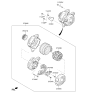 Diagram for Kia Forte Alternator Case Kit - 373902E700