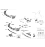 Diagram for Kia Forte Bumper - 86611M7EB0