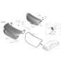 Diagram for 2021 Kia K5 Rear Door Striker - 81210G9000