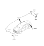 Diagram for 2022 Kia Forte Antenna - 96240M6000