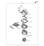 Diagram for 2019 Kia Forte Blend Door Actuator - 97162F2000