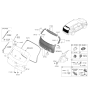 Diagram for Kia Tailgate Lock Actuator Motor - 81800P2100