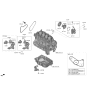 Diagram for Kia Sorento Water Pump Gasket - 251242GTA0