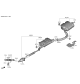 Diagram for 2023 Kia Sorento Muffler - 28610R5300