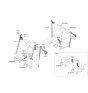 Diagram for 2023 Kia Sorento Seat Belt - 89813R5500WK