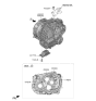 Diagram for Kia Sorento Transmission Assembly - 430F02N022