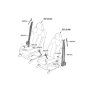 Diagram for 2021 Kia Sorento Seat Belt - 88820R5500WK