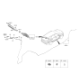 Diagram for 2022 Kia Sorento Windshield Wiper - 98850F8000