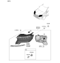 Diagram for 2023 Kia Sorento Headlight - 92101R5020