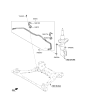 Diagram for 2023 Kia Sorento Sway Bar Kit - 54810R5500