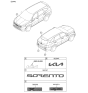 Diagram for 2022 Kia Sorento Emblem - 86315R5700
