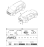 Diagram for 2022 Kia Sorento Emblem - 86313R5200