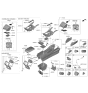 Diagram for Kia Sorento Center Console Base - 84610R5000WK
