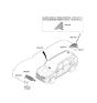 Diagram for 2023 Kia Sorento Antenna - 96210R5600GWP