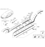 Diagram for 2023 Kia Sorento Door Moldings - 87744R5300