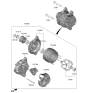 Diagram for Kia Sorento Alternator Bearing - 3734204970