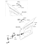 Diagram for Kia Telluride Door Striker - 81450A4000