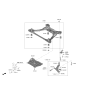 Diagram for 2022 Kia Sorento Front Cross-Member - 62405R5000