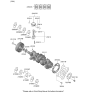 Diagram for Kia Sorento Crankshaft - 231112S000