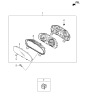 Diagram for 2006 Kia Optima Instrument Cluster - 940012G160