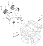 Diagram for Kia Optima Timing Belt Tensioner - 244103E000