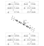 Diagram for 2008 Kia Optima CV Boot - 495932G000