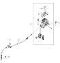 Diagram for Kia Optima Automatic Transmission Shifter - 467002G040VA