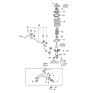 Diagram for 2008 Kia Optima Shock Absorber - 546612G300