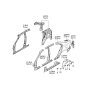 Diagram for 2008 Kia Optima Wheelhouse - 868212G000