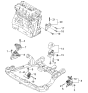 Diagram for Kia Rondo Engine Mount Bracket - 218162G000