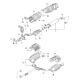 Diagram for 2006 Kia Optima Muffler - 287002G700