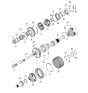 Diagram for Kia Optima Output Shaft Bearing - 457253A200