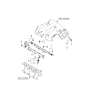 Diagram for Kia Optima Fuel Rail - 353043E210